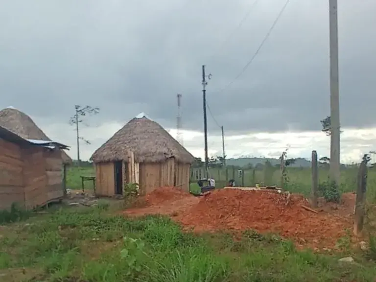 Image is shared from a recent article in La Prensa &quot;By invading indigenous territories, settlers establish their own communities. Photo: LA PRENSA.