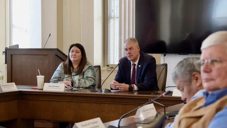 Lawyers Tara Sweeney and Ryan Zinke